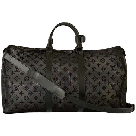 louis vuitton black keepall bandouliere bag